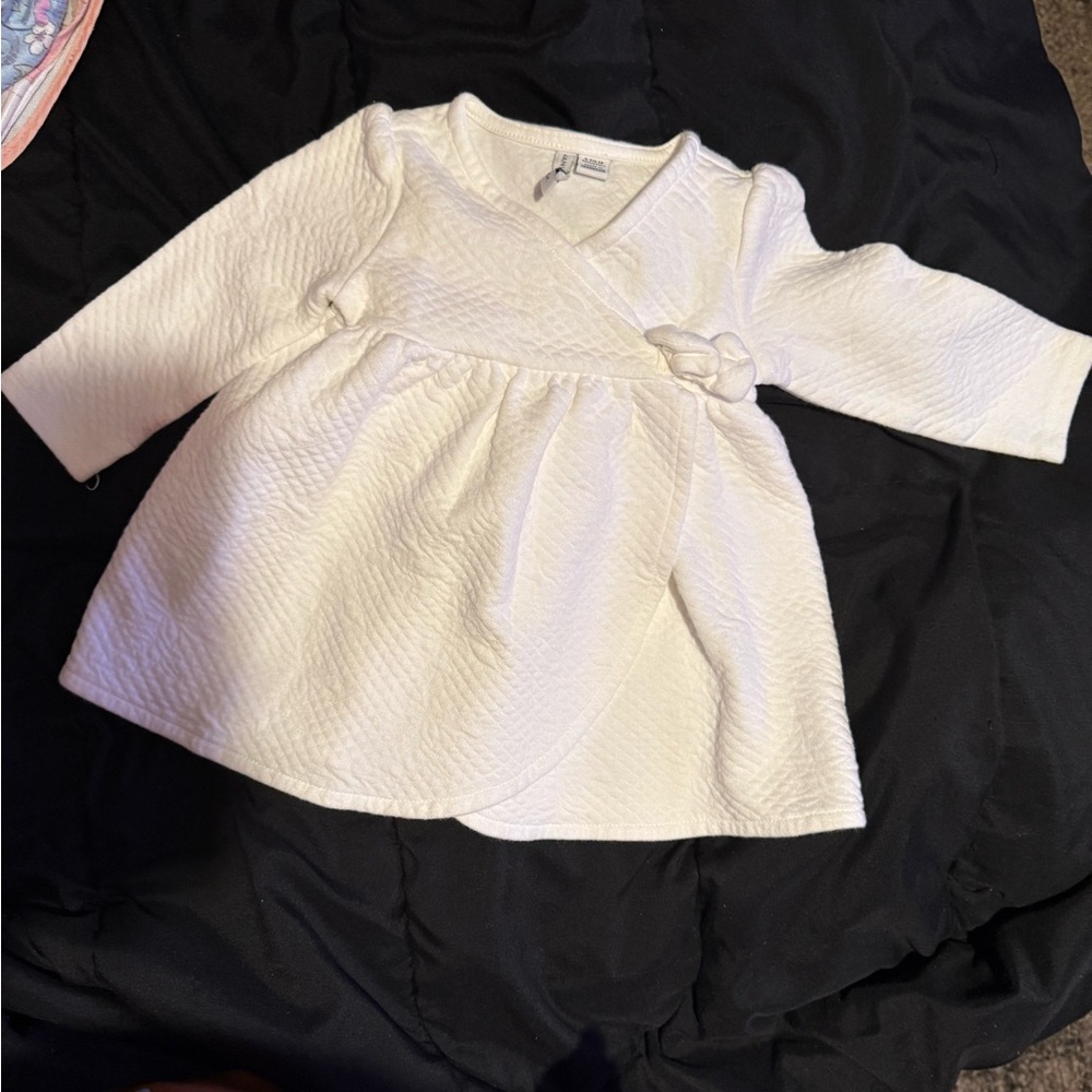 Janie and Jack Cream Baby Dress